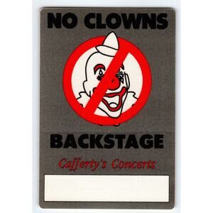 Van Halen No Clowns Balance Grey Backstage Pass Original 1995 Hard Rock Music